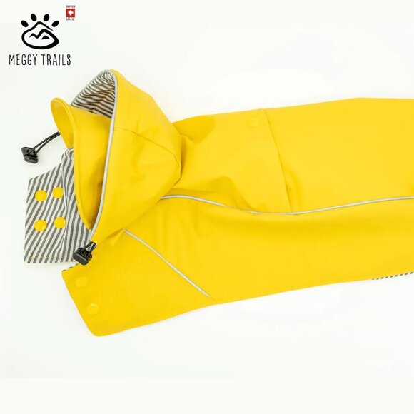 🐾 Cat Raincoat Waterproof Pet Rain Jacket Vintage Fisherman style Coat  🐾 - Picture 3 of 9
